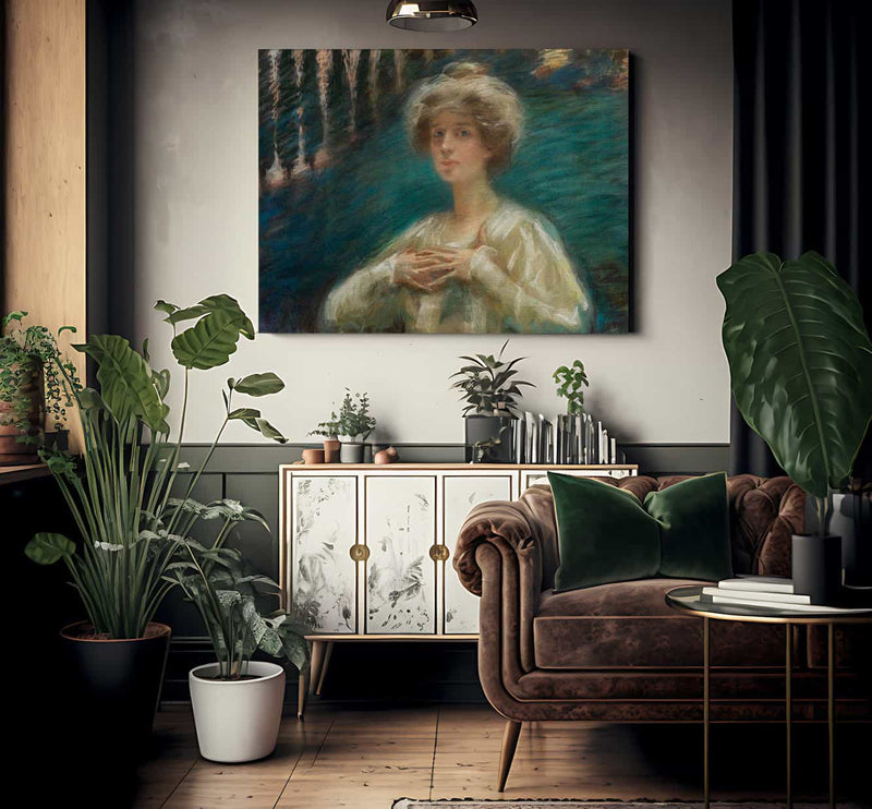 Sylvan Background By Alice Pike Barney Fine Art Print