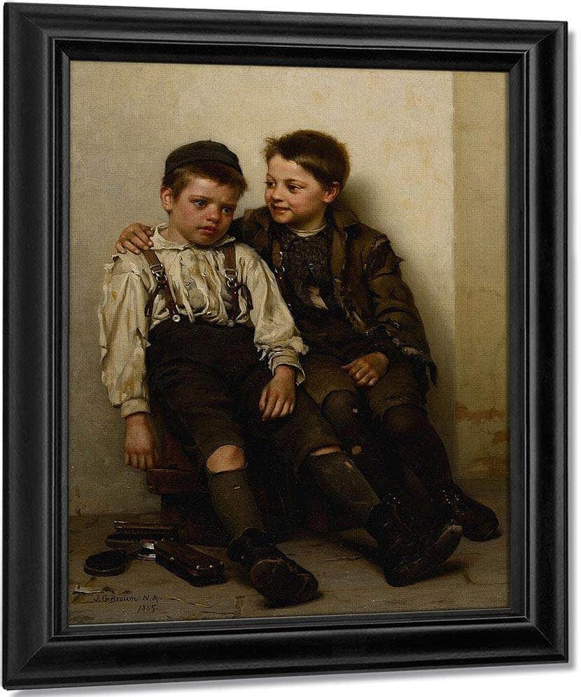 Sympathy By John George Brown Fine Art Print