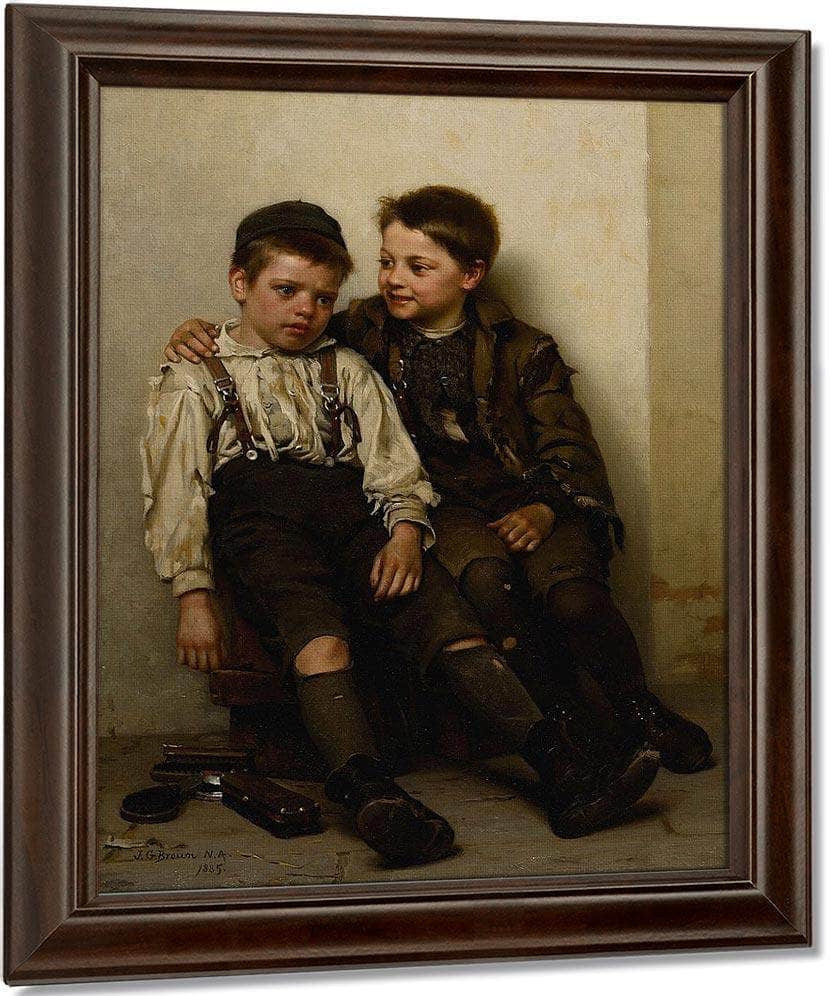 Sympathy By John George Brown Fine Art Print