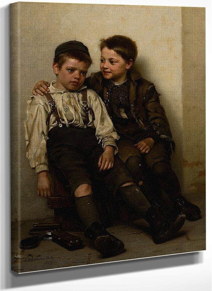 Sympathy By John George Brown Fine Art Print