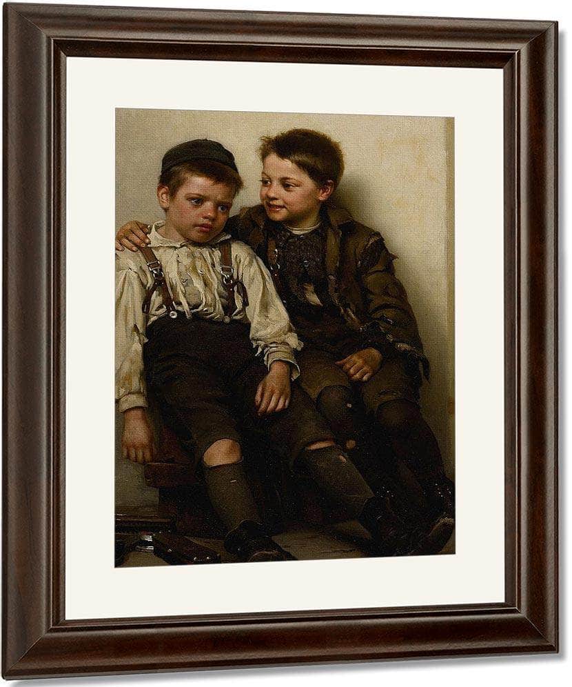 Sympathy By John George Brown Fine Art Print