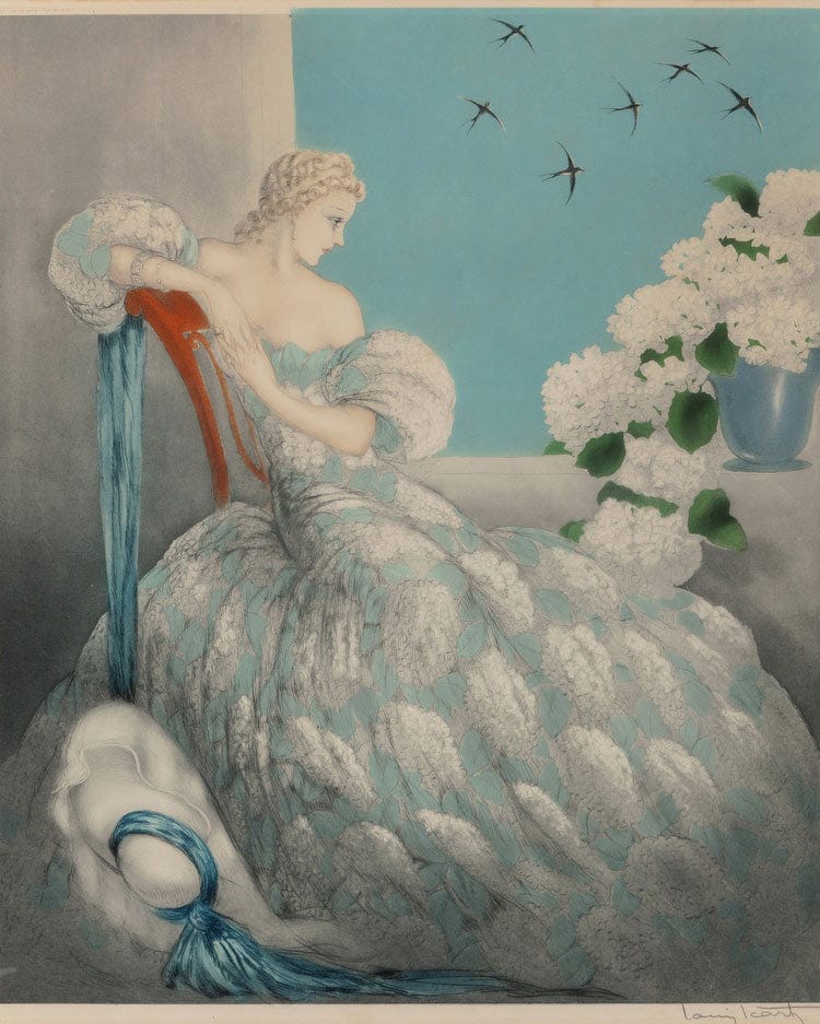 Symphonie En Bleu 1936 By Louis Icart Fine Art Print