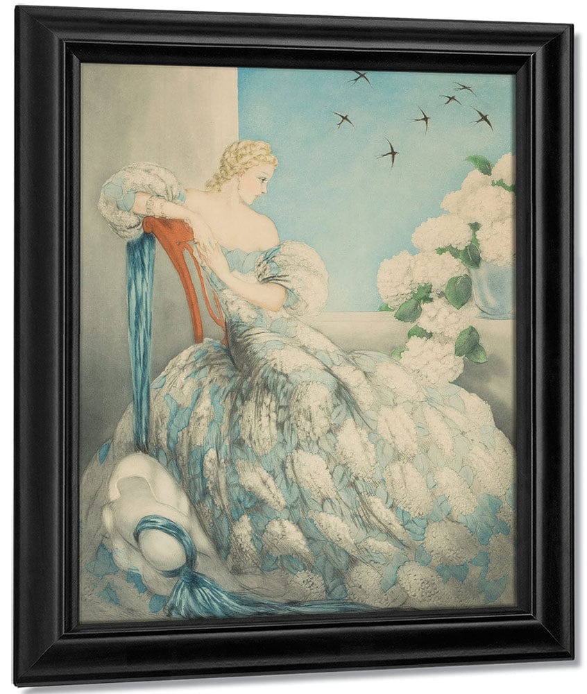 Symphony In Blue 1936 By Louis Icart Fine Art Print