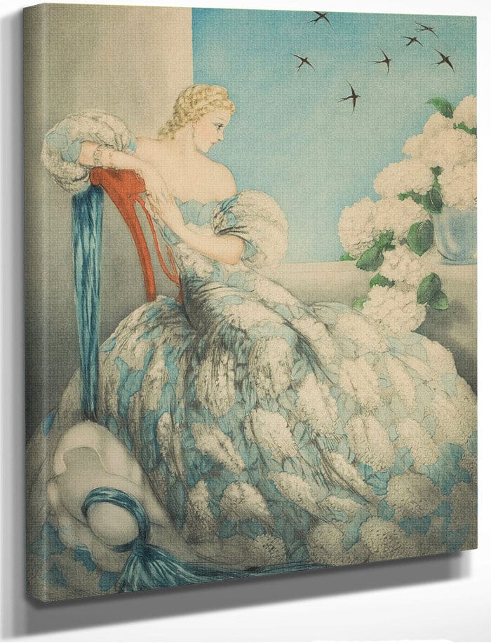 Symphony In Blue 1936 By Louis Icart Fine Art Print