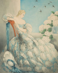 Symphony In Blue 1936 By Louis Icart Fine Art Print