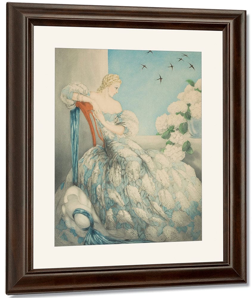 Symphony In Blue 1936 By Louis Icart Fine Art Print