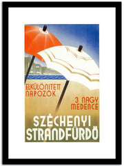 Szechenyi Strandfurdo  Vintage Poster Fine Art Print