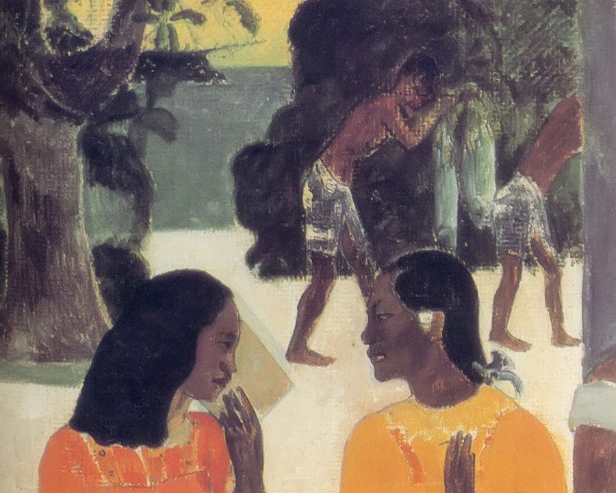 Ta Matete ( The Market) By Paul Gauguin Fine Art Print