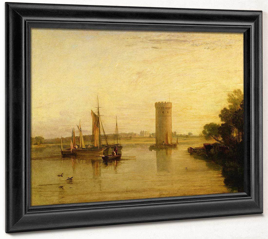 Tabley The Seat Of Sir J.F. Leicester Bart. Calm Morning By Joseph Mallord William Turner Fine Art Print