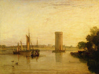 Tabley The Seat Of Sir J.F. Leicester Bart. Calm Morning By Joseph Mallord William Turner Fine Art Print