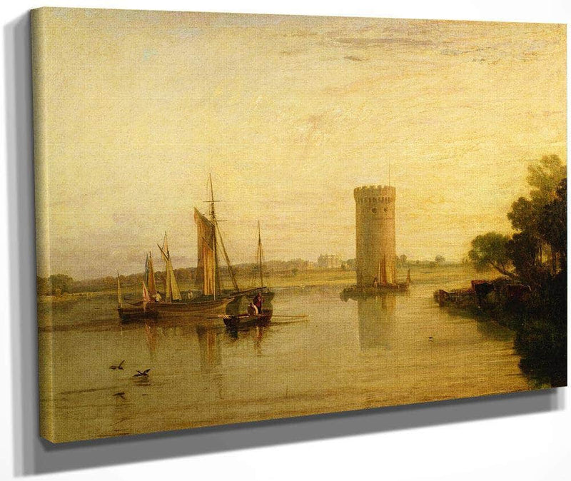 Tabley The Seat Of Sir J.F. Leicester Bart. Calm Morning By Joseph Mallord William Turner Fine Art Print