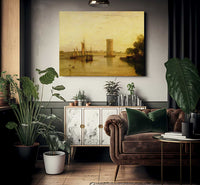 Tabley The Seat Of Sir J.F. Leicester Bart. Calm Morning By Joseph Mallord William Turner Fine Art Print