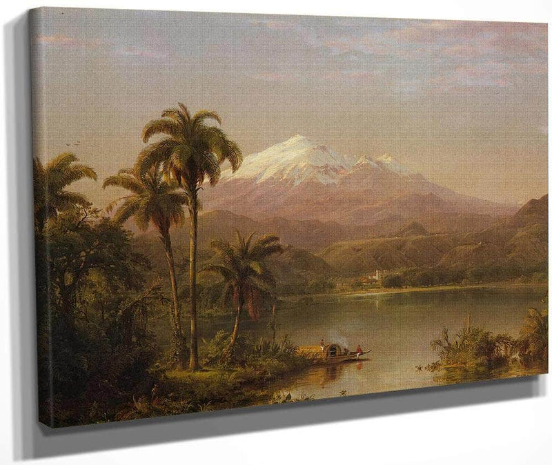 Tacama Palms By Fredric Edwin Church Fine Art Print