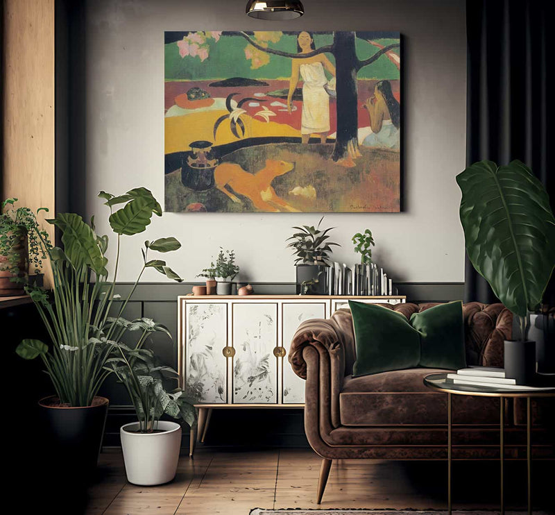 Tahitian Pastoral Scene By Paul Gauguin Fine Art Print