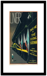 Take Me The Flying Scotsman  Vintage Poster Fine Art Print