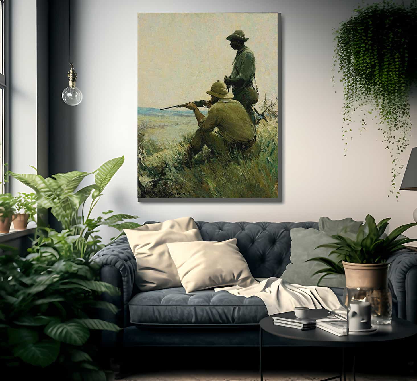 Taking Careful Aim By William Henry Dethlef Koerner Fine Art Print