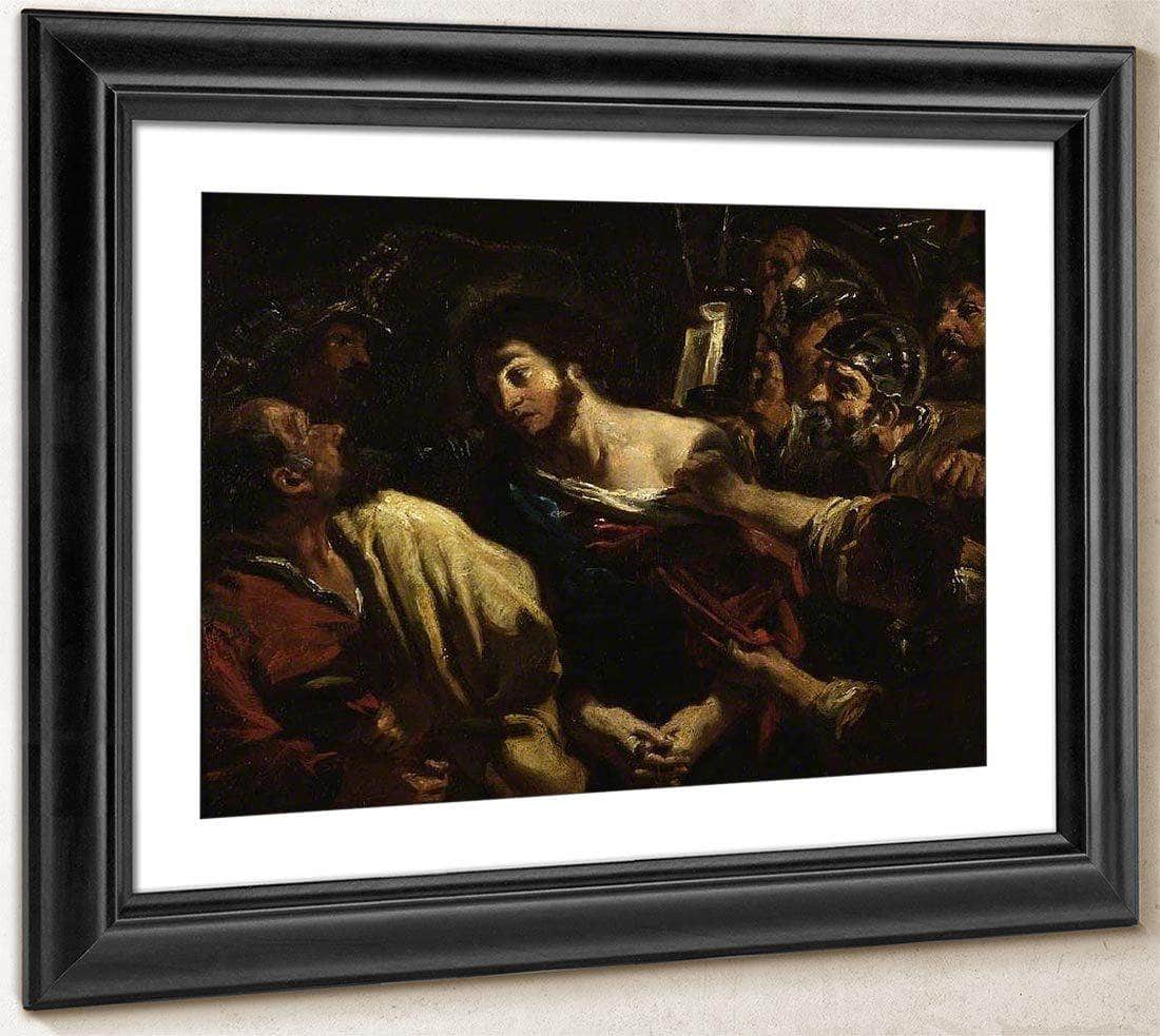 Taking Of Christ (Copy Of Guercino) By William Etty Fine Art Print
