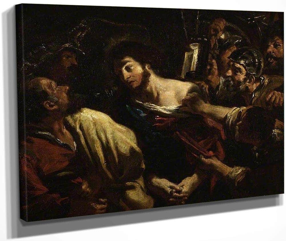 Taking Of Christ (Copy Of Guercino) By William Etty Fine Art Print