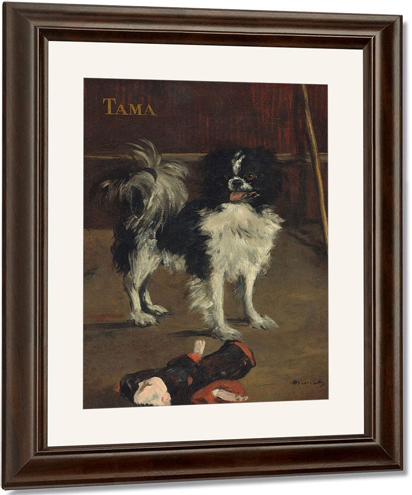 Tama, The Japanese Dog By Edouard Manet Fine Art Print