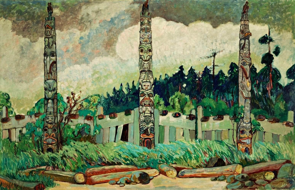 Tanoo, Queen Charlotte Island Painting Emily Carr Canvas Art Fine Art Print