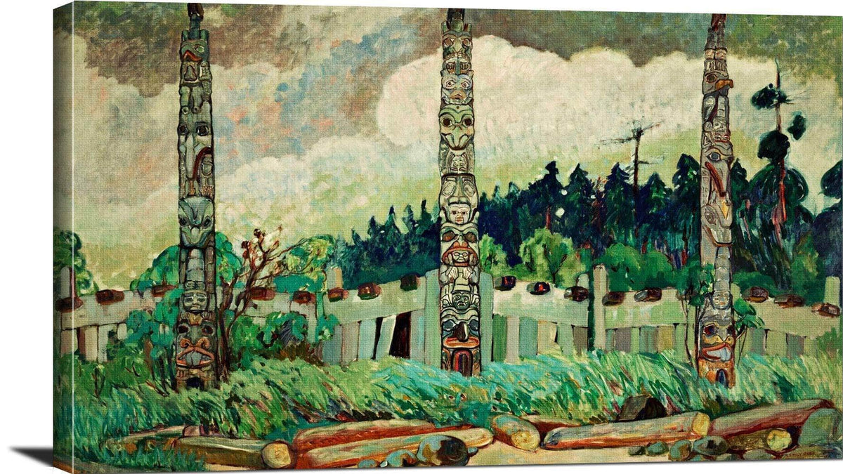 Tanoo, Queen Charlotte Island Painting Emily Carr Canvas Art Fine Art Print