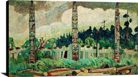 Tanoo, Queen Charlotte Island Painting Emily Carr Canvas Art Fine Art Print