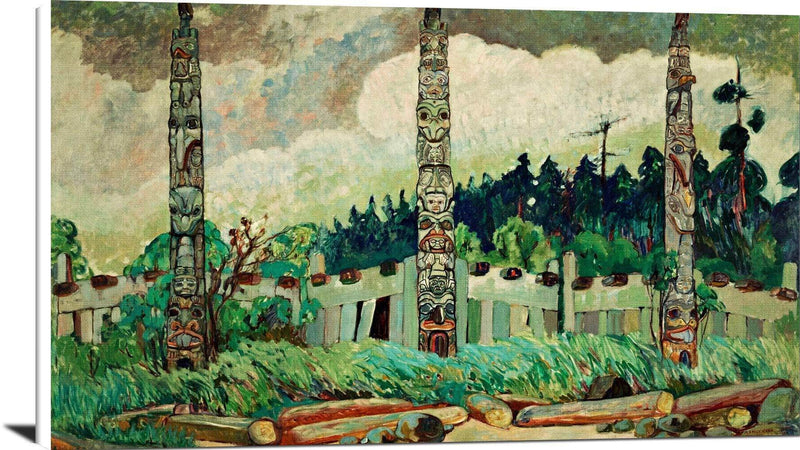 Tanoo, Queen Charlotte Island Painting Emily Carr Canvas Art Fine Art Print