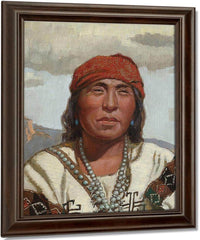 Taos Indian By Benjamin Chambers Brown Fine Art Print