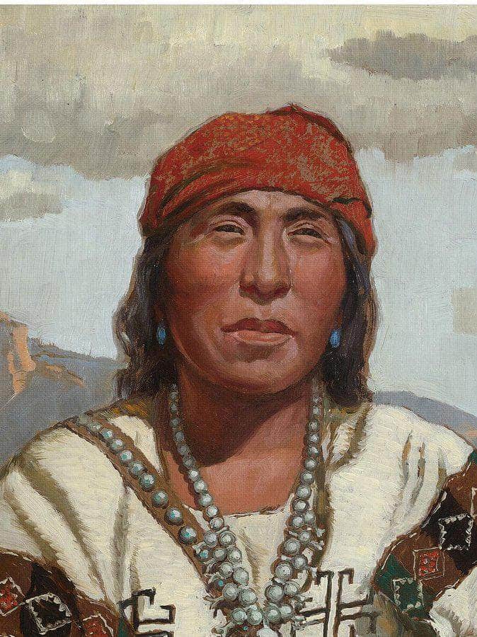 Taos Indian By Benjamin Chambers Brown Fine Art Print