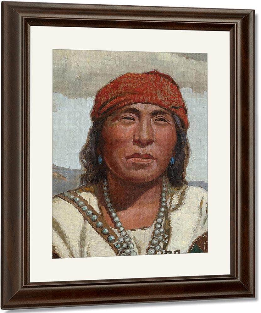 Taos Indian By Benjamin Chambers Brown Fine Art Print