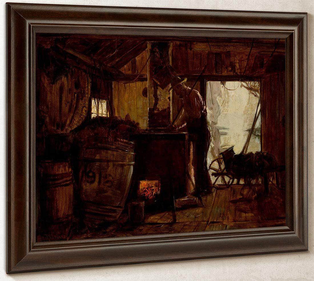 Tarring The Nets 1901 By Harry Roseland Fine Art Print