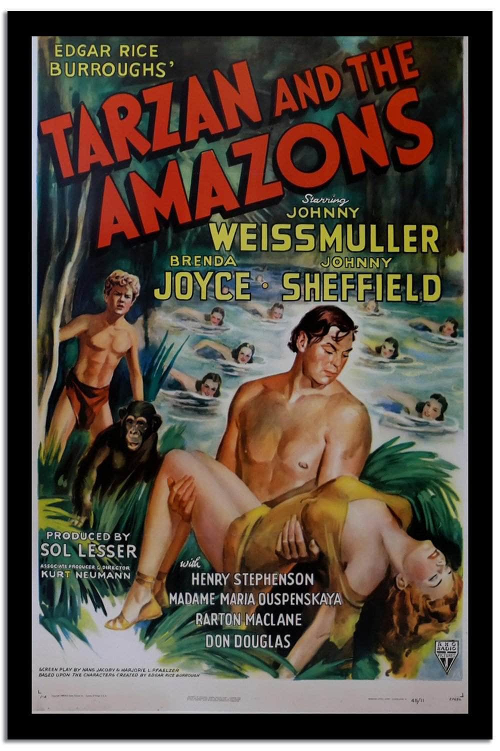 Tarzan And The Amarons  Vintage Poster Fine Art Print