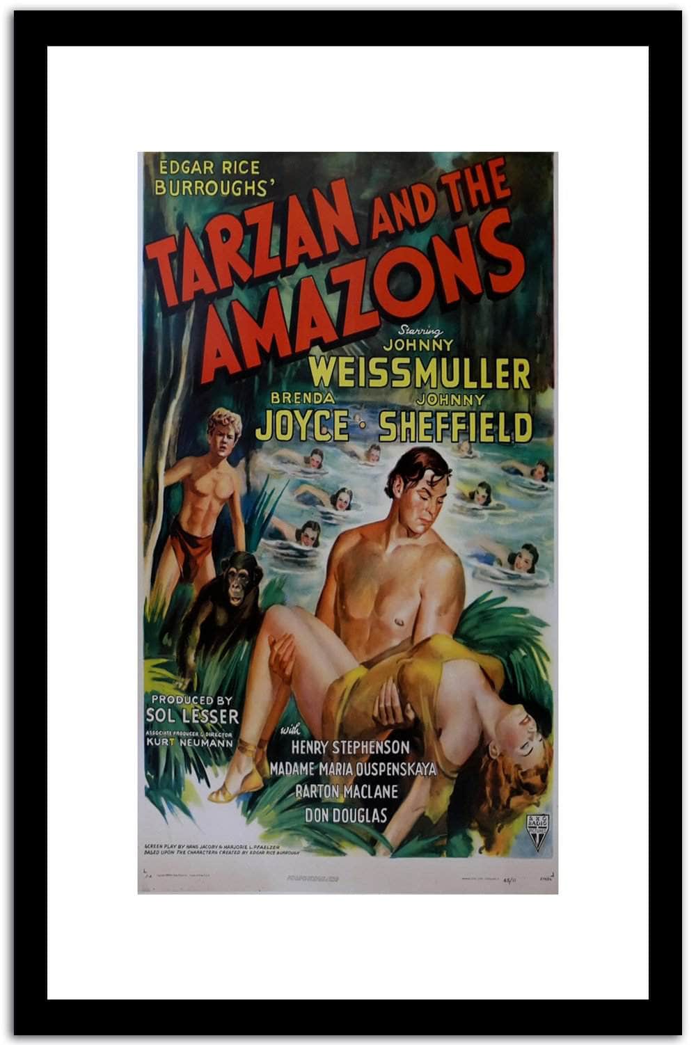 Tarzan And The Amarons  Vintage Poster Fine Art Print