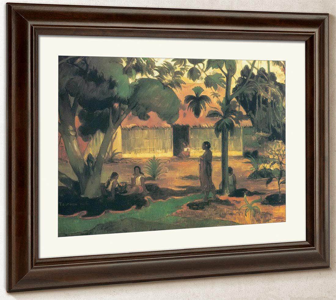 Te Raau Rahi ( The Big Tree) By Paul Gauguin Fine Art Print