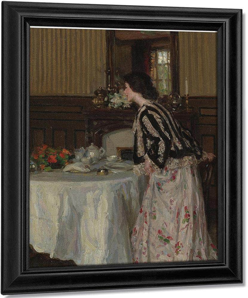Tea Time By Henry Salem Hubbell Fine Art Print