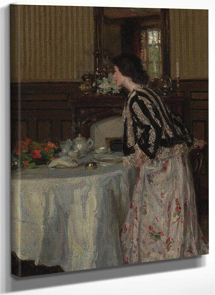 Tea Time By Henry Salem Hubbell Fine Art Print