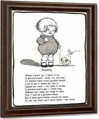 Teasing Kiddie Land By Grace G Drayton Fine Art Print