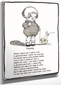 Teasing Kiddie Land By Grace G Drayton Fine Art Print