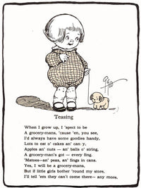 Teasing Kiddie Land By Grace G Drayton Fine Art Print