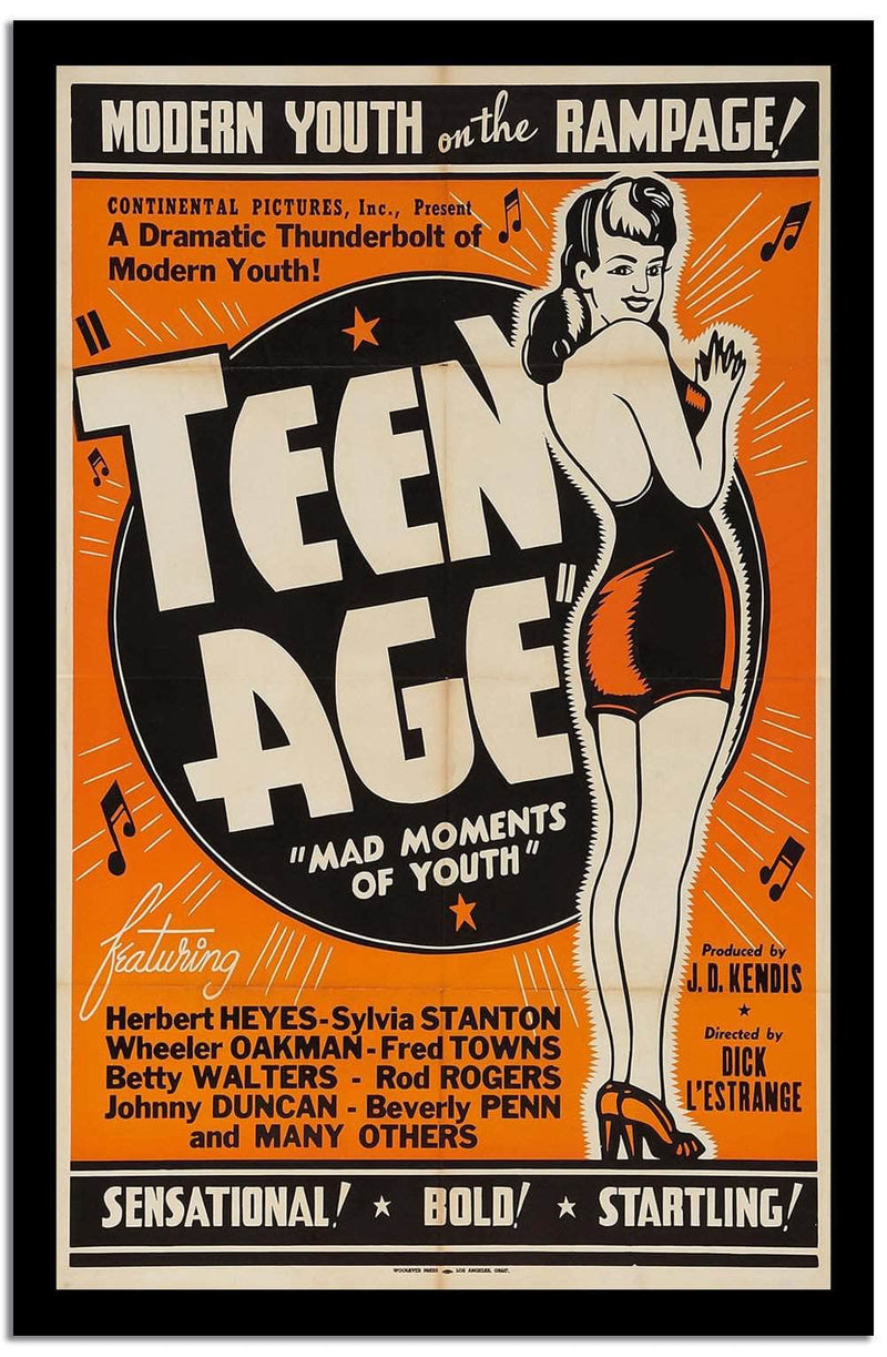 Teen Age  Vintage Poster Fine Art Print