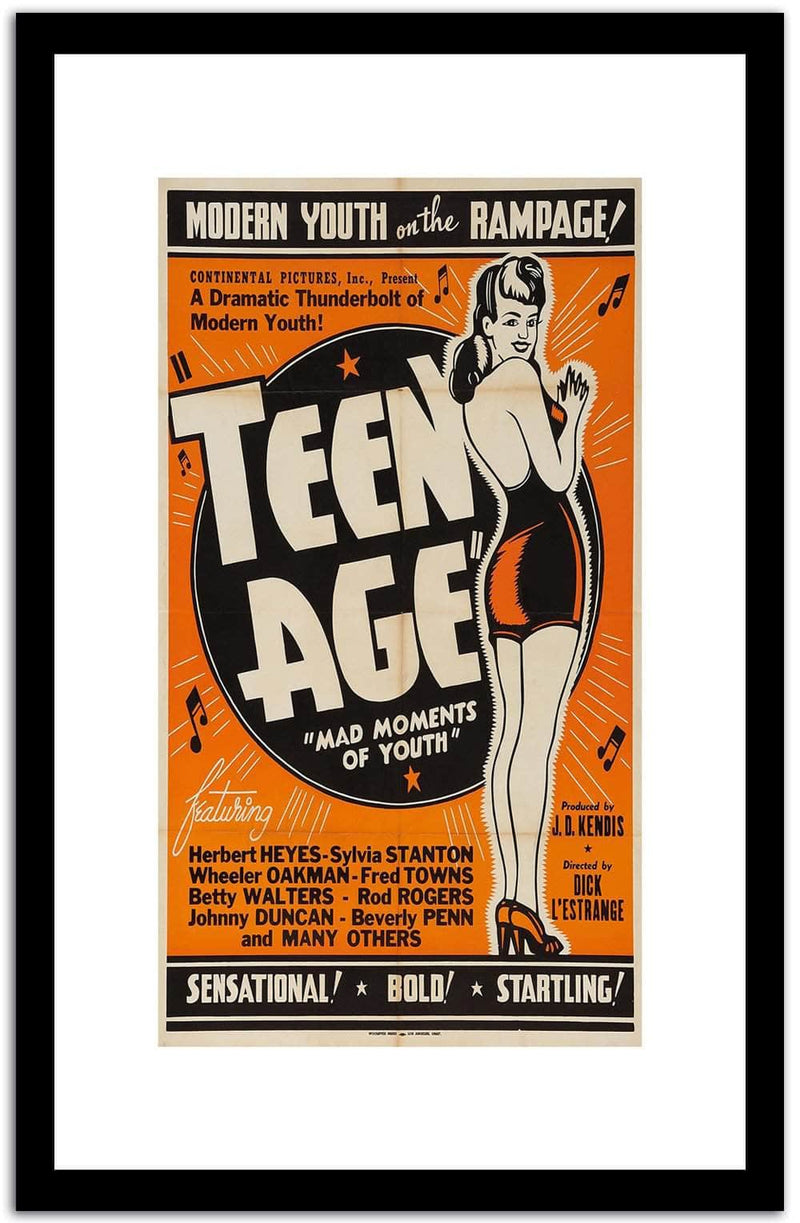 Teen Age  Vintage Poster Fine Art Print