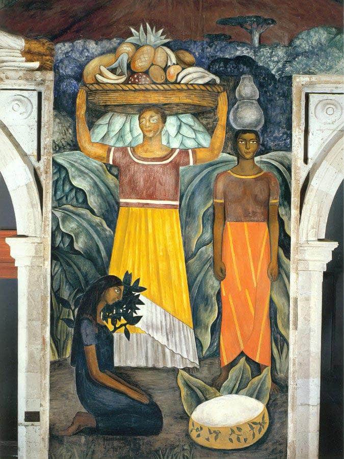 Tehuana Women By Diego Rivera Fine Art Print