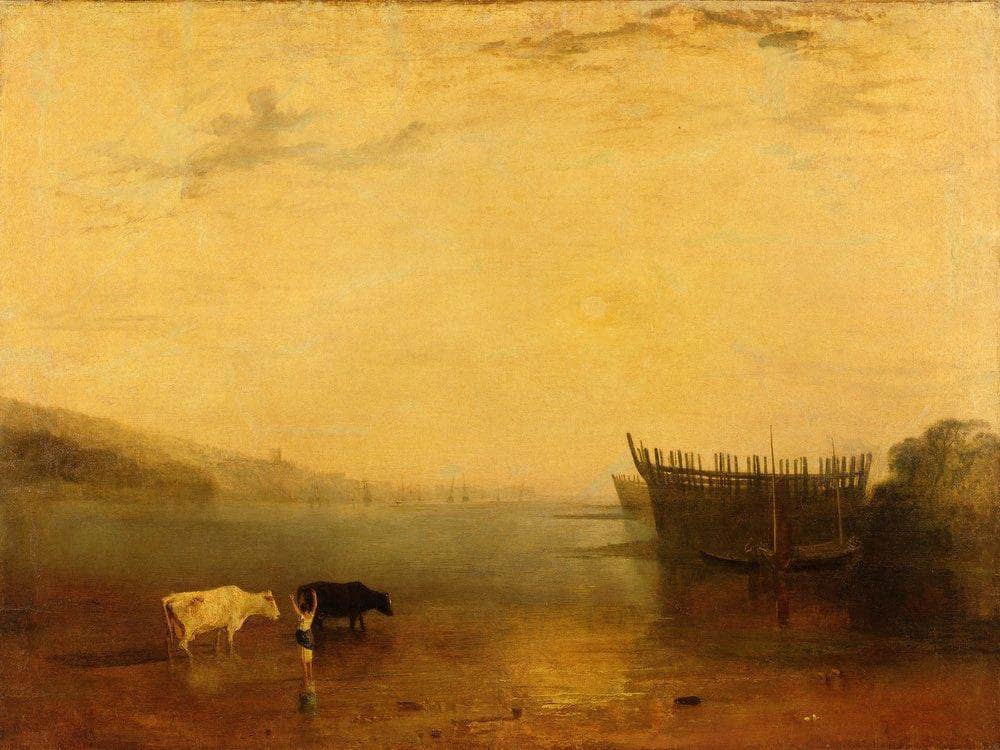 Teignmouth Harbour By Joseph Mallord William Turner Fine Art Print