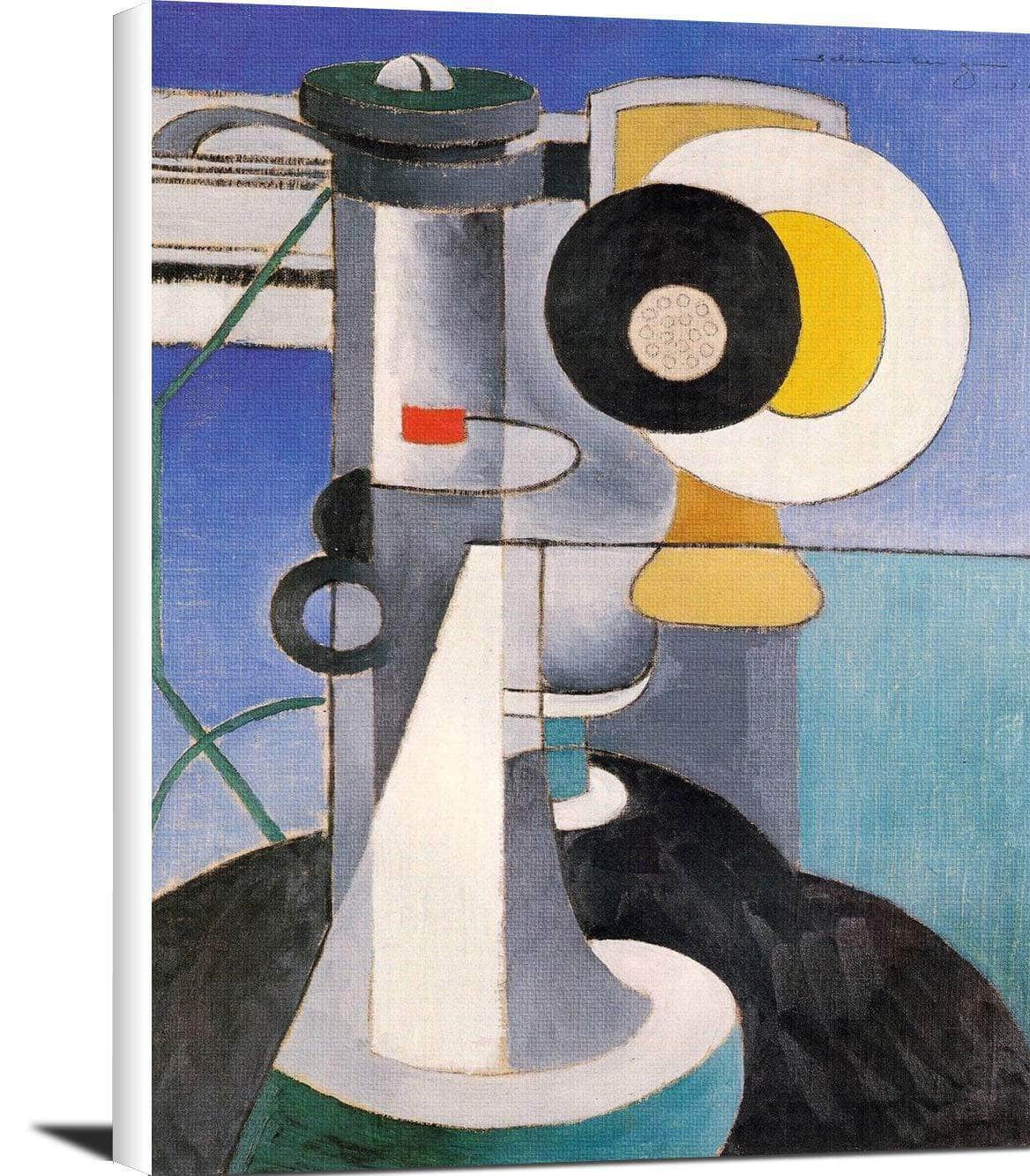 Telephone Painting Morton Livingston Schamberg Canvas Art Fine Art Print