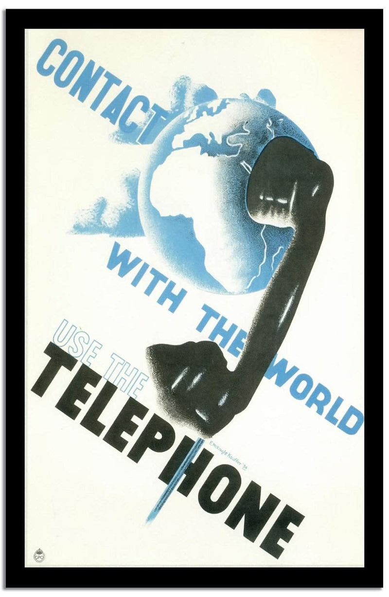 Telephone  Vintage Poster Fine Art Print