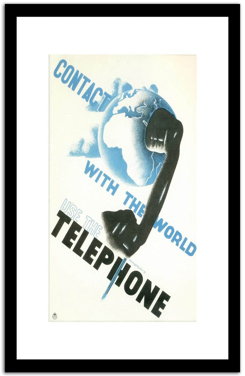 Telephone  Vintage Poster Fine Art Print