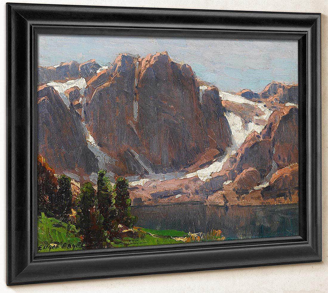 Temple Crag, High Sierra Lake By Edgar Payne Fine Art Print
