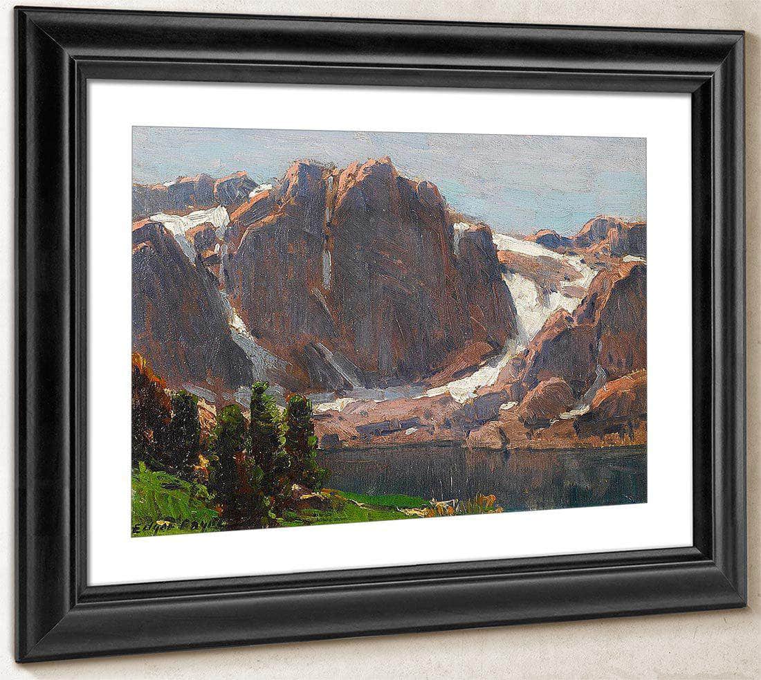 Temple Crag, High Sierra Lake By Edgar Payne Fine Art Print