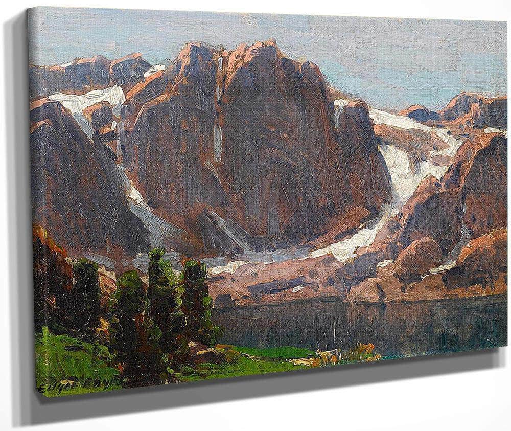 Temple Crag, High Sierra Lake By Edgar Payne Fine Art Print
