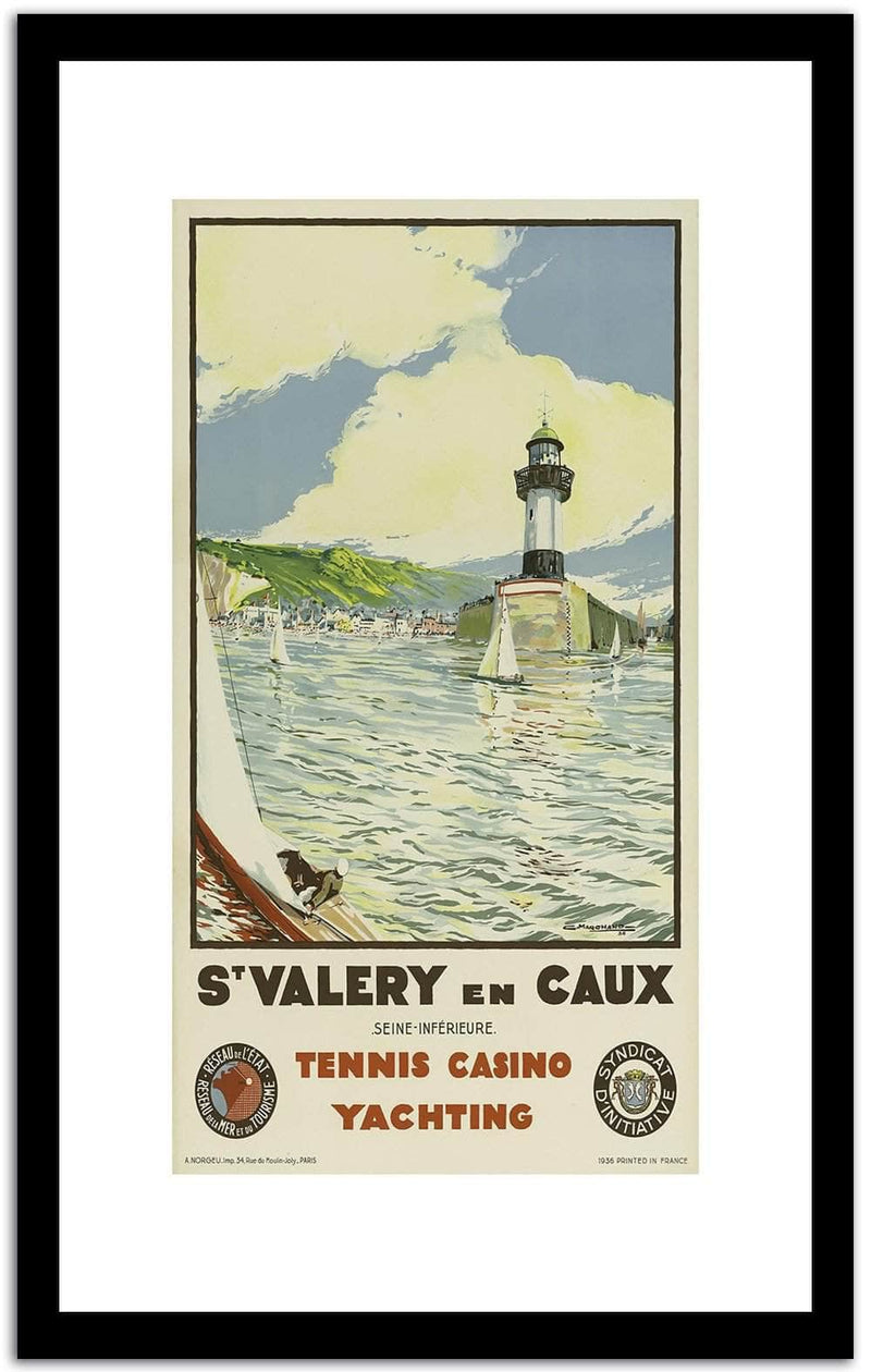 Tennis Casino Yachting  Vintage Poster Fine Art Print